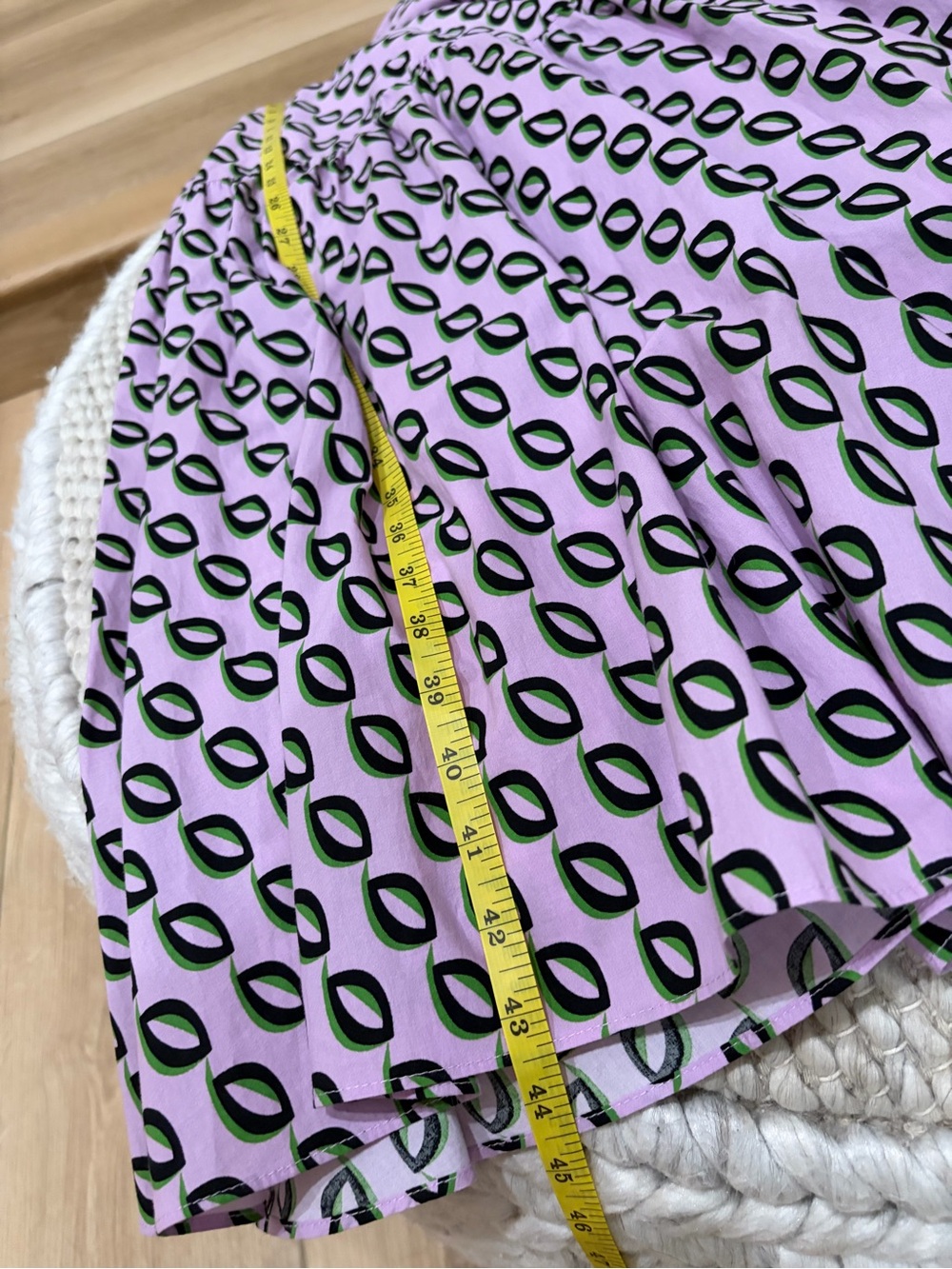 Cynthia Rowley Campbell Geometric Midi Ruffle Dress Size 4 - Picture 6 of 15